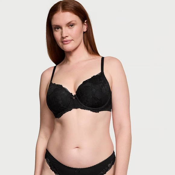 Victoria Secret Lightly Lined Lace-Cup Demi Bra - Picture 2 of 6